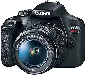 Canon EOS Rebel T7 DSLR Camera EF-S 18-55mm f/3.5-5.6 is II Lens Kit, 24.1 Megapixel CMOS (APS-C) Sensor, Full HD Videos, Built-in Wi-Fi, Beginner Photographers, Digital Camera, Black | 24.1 Megapixel CMOS (APS-C) Sensor, Full HD Videos, Built-in Wi-Fi, Beginner Photographers