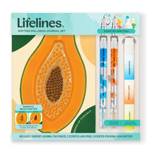 Lifelines  Writing Wellness Journal Set - Papaya    